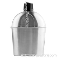 SOLOMONE CAVALLI Military Stainless Steel Canteen with Cup G.I.   